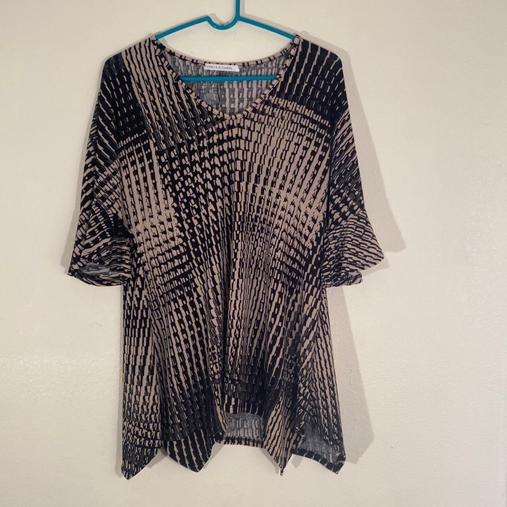 Chris & Carol Blouse, Half Sleeves, light weight, Dress, Casual, Party, Work